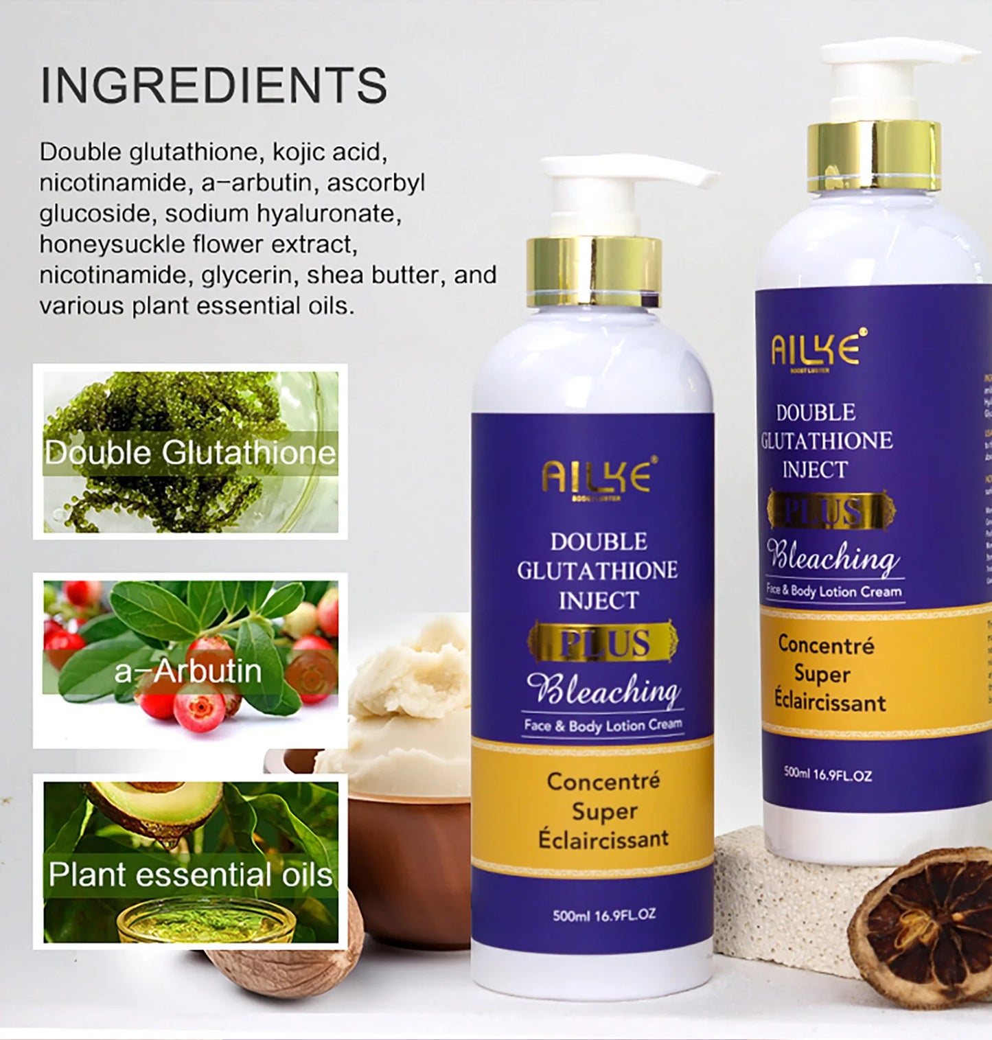 Double Glutathione Inject Bleaching Plus Collection
