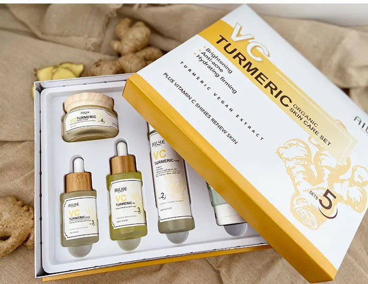 V-C Turmeric Organic Brightening Skin Care Collection