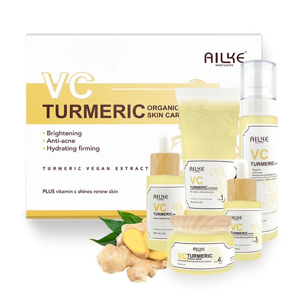 V-C Turmeric Organic Brightening Skin Care Collection
