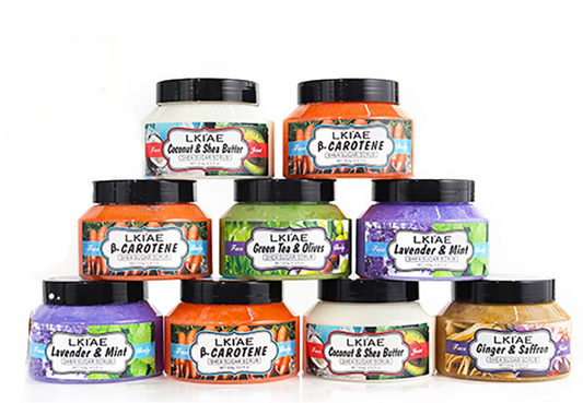 LKIAE Exfoliating & Brightening Body & Face Scrub Collection